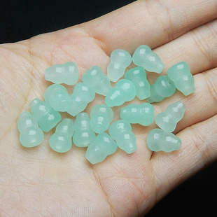 海宝蓝冰蓝绿色通孔葫芦串饰手工佛珠手串手链项链耳坠配珠散珠女