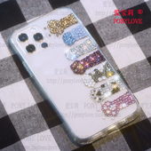 16奥地利水钻pro猫爪14镶钻max苹果15手机壳适用iphone定制订做17