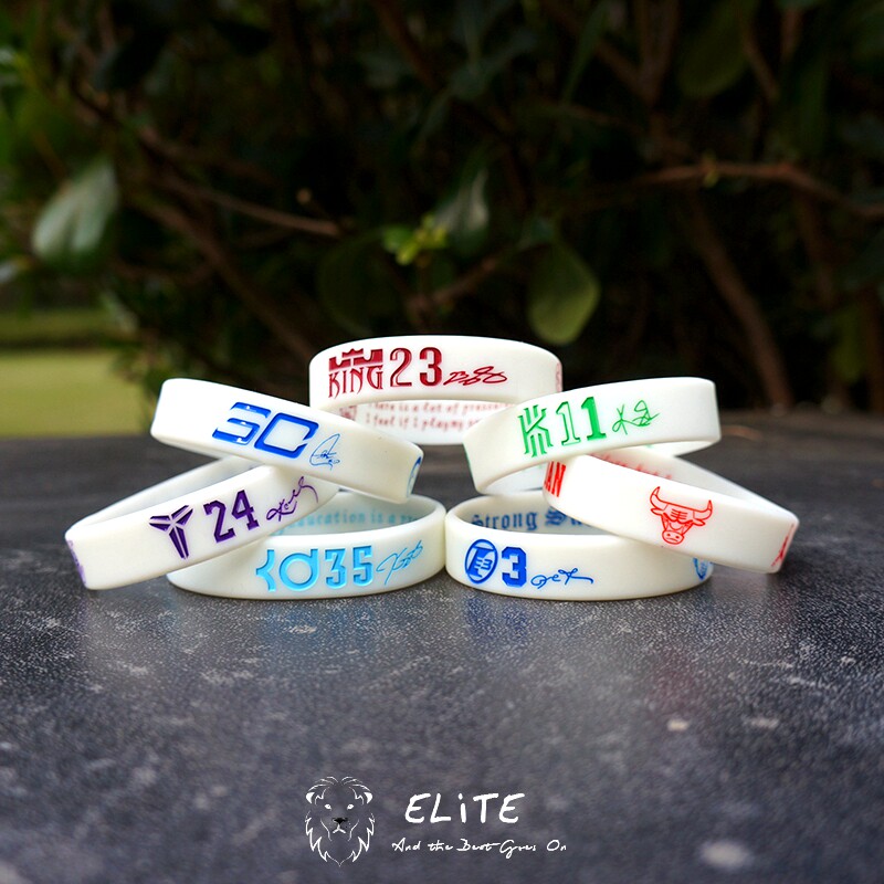 篮球运动夜光手环NcBA明星头像励志男生荧光腕带球迷饰品发光手圈