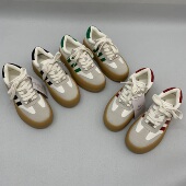 百搭 时尚 出口外贸原单大码 经典 女鞋 圆头平底德训鞋 拼接休闲板鞋