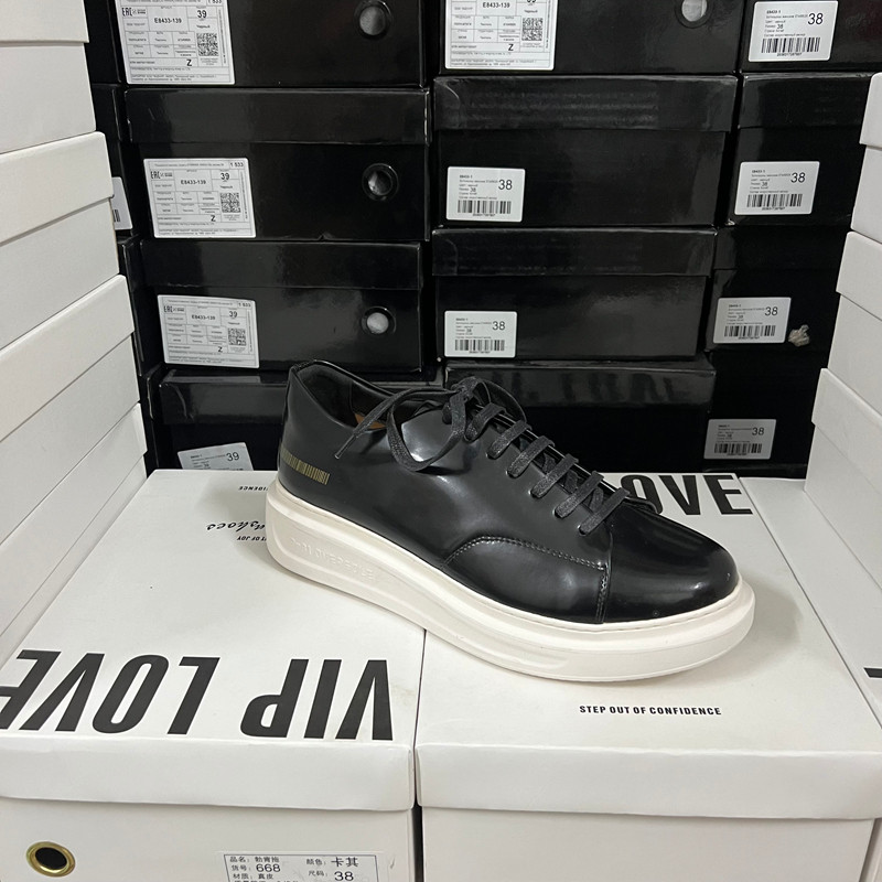 外贸原单大码45休闲厚底单鞋男女同款黑色圆头系带百搭板鞋中跟,女鞋,深口单鞋,淘宝优惠券,粉丝福利购,淘宝优惠卷