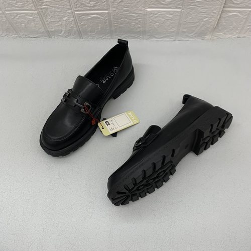 真皮！外贸出口原单时尚休闲百搭乐福鞋复古厚底增高小皮鞋