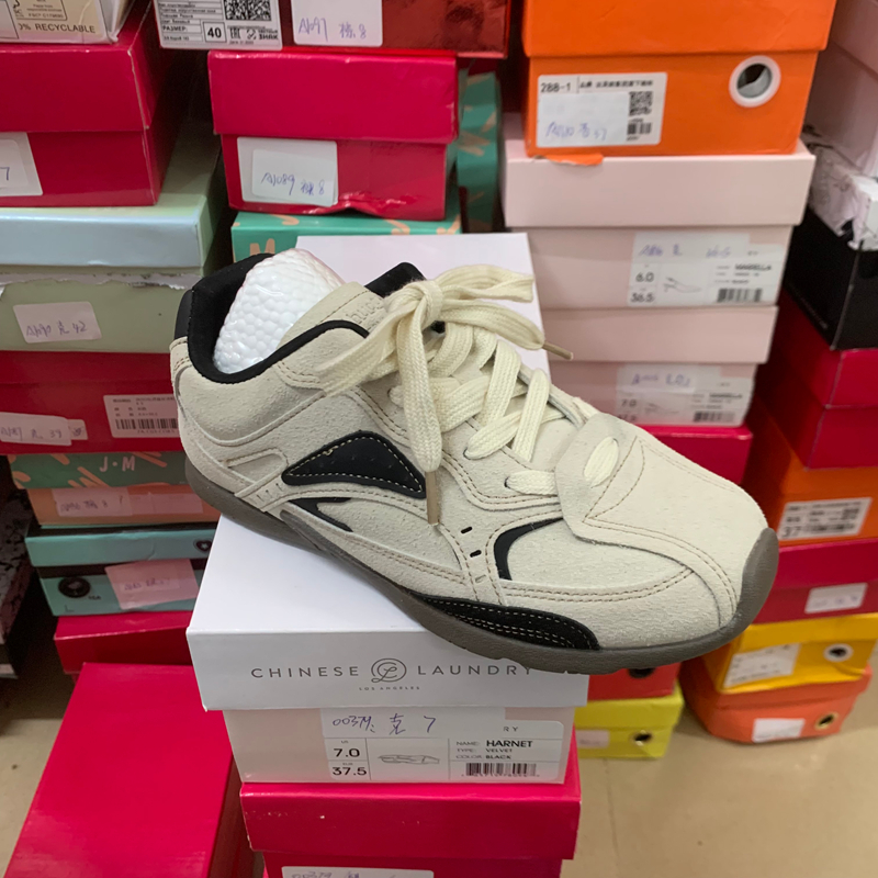 2025女鞋圆头平底德训鞋女复古舒适耐磨阿甘鞋拼色舒适休闲鞋