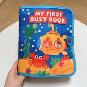 升级加厚海洋撕撕书忙碌书宝宝安静魔术贴早教生活技能0 1岁3岁