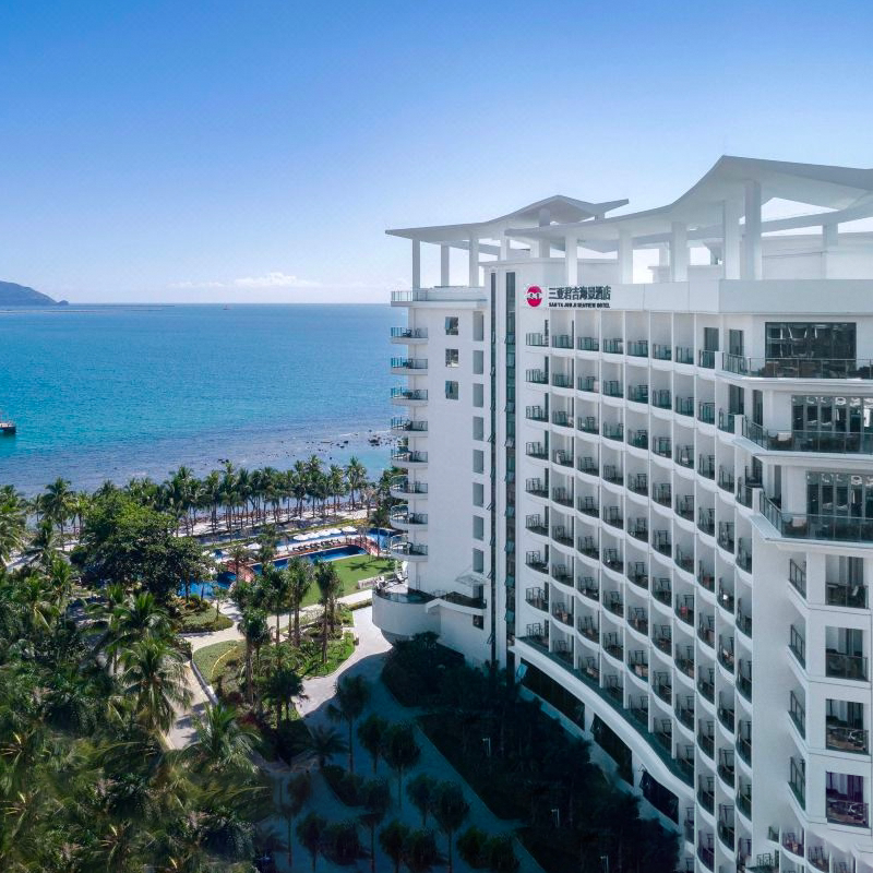 三亚君吉海景酒店180度全海景房2晚/3晚 玩乐 2大2小早餐 迷你吧