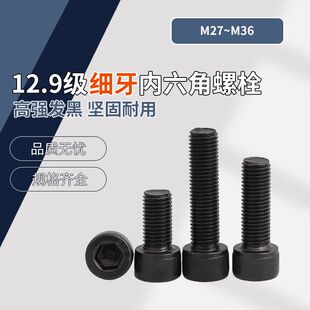 12.9级细牙内六角螺栓 M36 M27