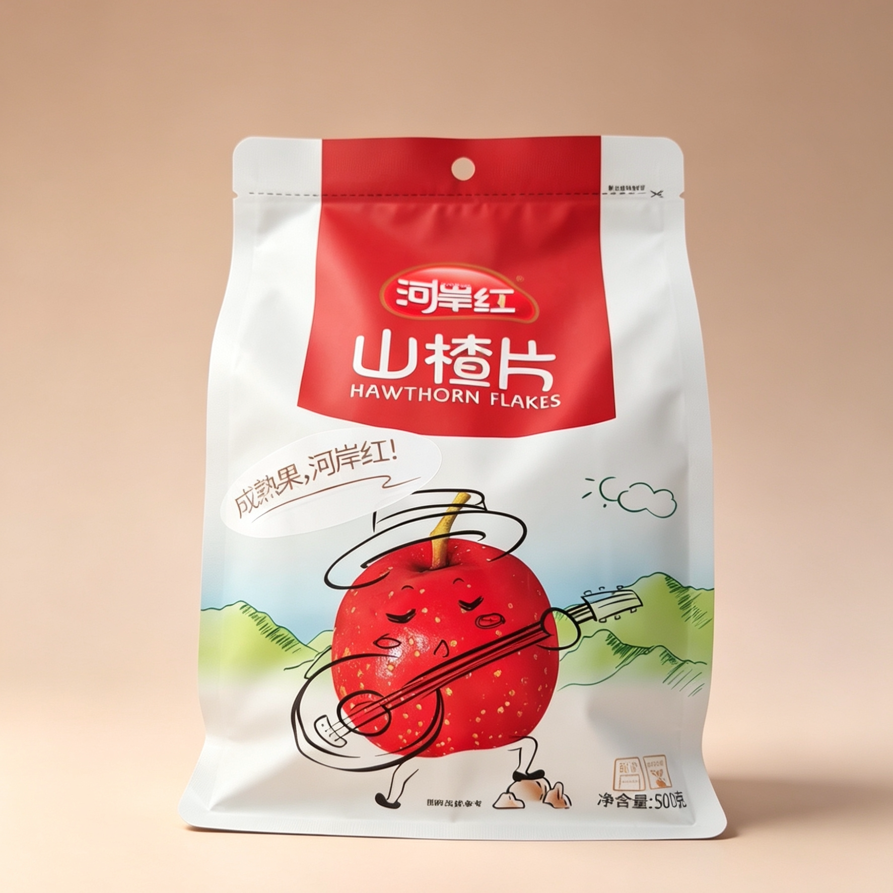 河岸红山楂片500g新鲜山楂果干独立包装山楂干泡茶蜜饯网红小零食
