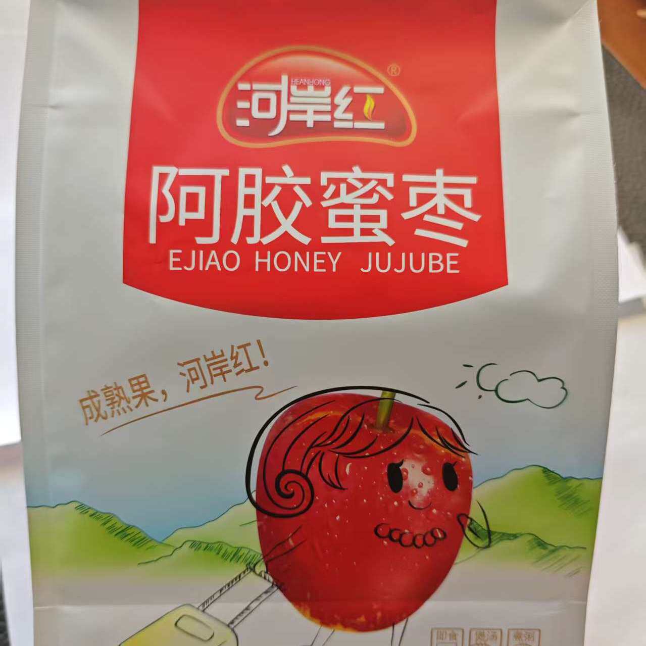 河岸红阿胶蜜枣500g山东去核大枣独立包装网红休闲小零食阿娇金丝