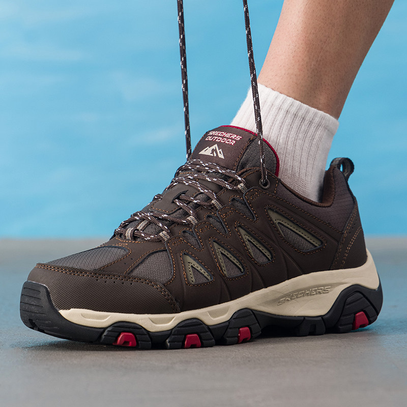 秋季新款正品Skechers斯凯奇简约拼接百搭男低帮运动休闲鞋51844C