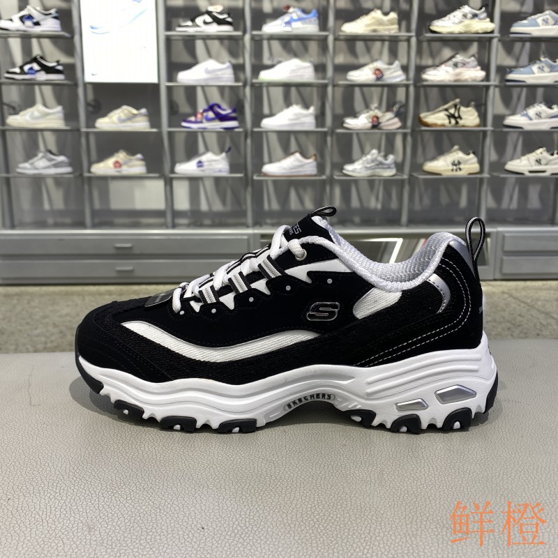 秋季正品Skechers斯凯奇拼接经典舒适百搭男运动休闲熊猫鞋237153