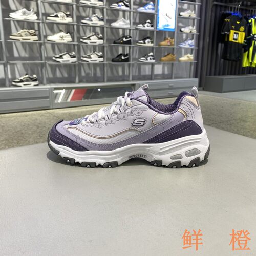 春新款正品Skechers斯凯奇简约拼接百搭女运动休闲熊猫鞋13143