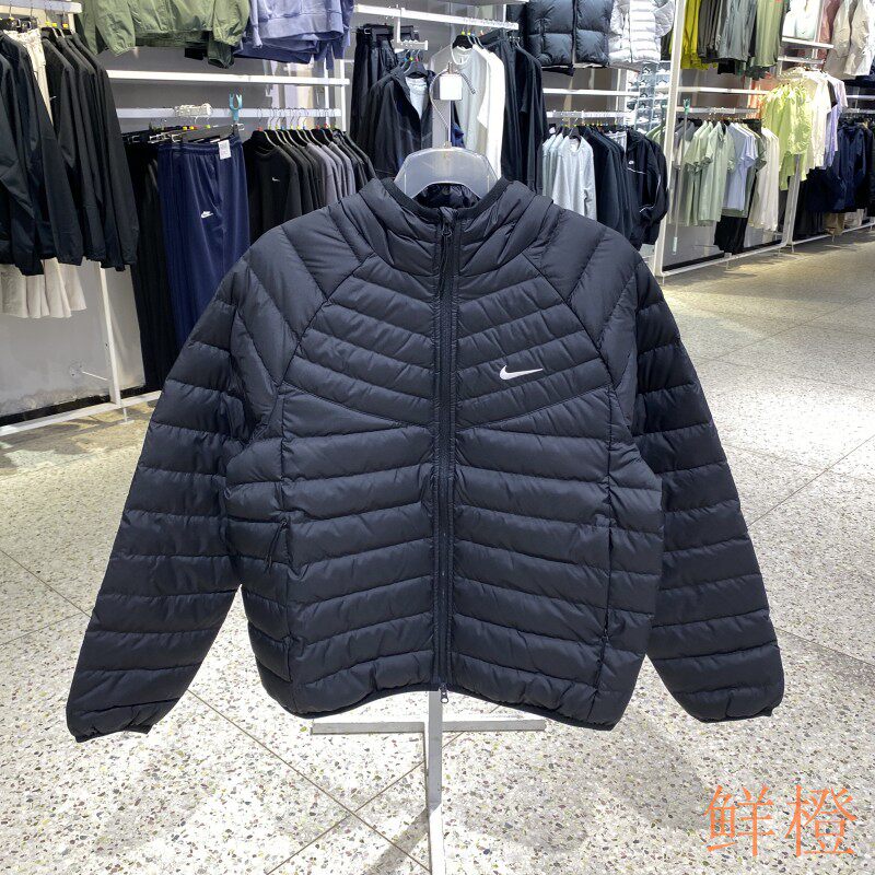 正品Nike耐克新款男防风轻便保暖连帽轻户外运动羽绒服JA0742-010