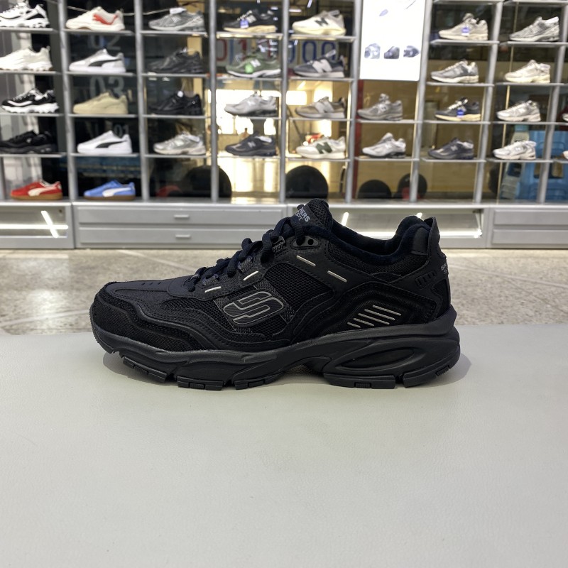 春正品Skechers斯凯奇简约拼接加绒百搭男运动休闲老爹鞋237125