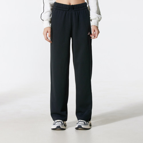 正品ADIDAS阿迪达斯简约百搭抓绒保暖女运动休闲针织长裤JC5921