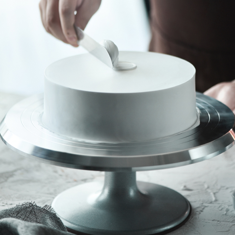 裱花烘焙工具 裱花台 转台 蛋糕转盘 12寸 铝合金材质防滑蛋糕架