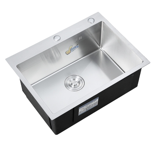 304不锈钢厨房手工水槽 洗菜盆洗碗盆单槽 水池子淘菜盆水槽套餐