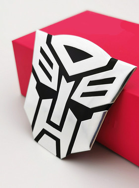 纯金属变形金刚车贴3D立体贴纸 汽车人标志车用装饰个性改装贴