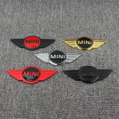 mini迷你改装黑色车标cooper贴标