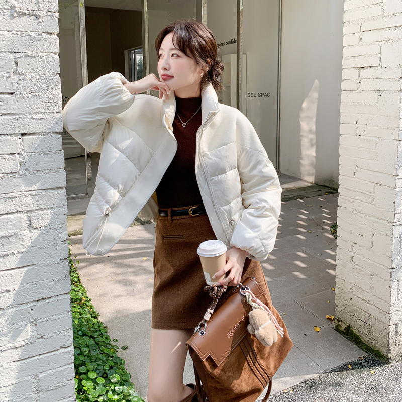 新款首发 冬季休闲时尚拼接90绒羽绒服2C098-9076P275K388