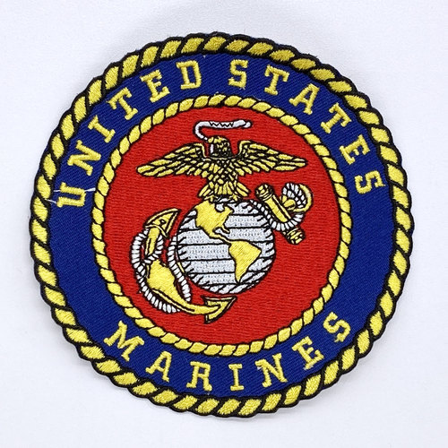 USMC美国海军陆战队刺绣章士气章战术臂章胸徽章牛仔外套背包布贴