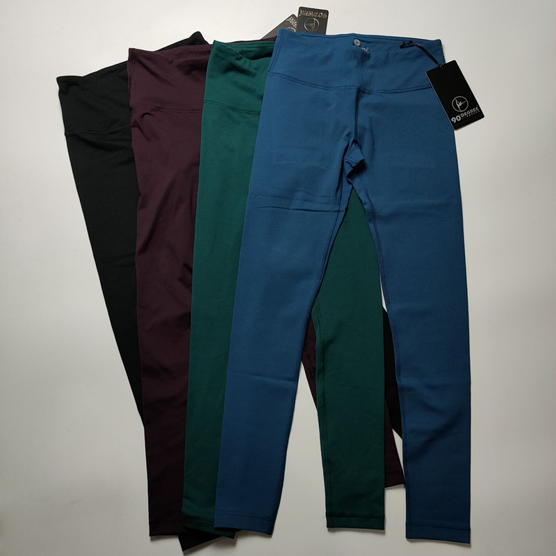 包邮夏季新款运动长裤女高腰显瘦瑜伽裤速干弹力跑步健身裤小脚裤