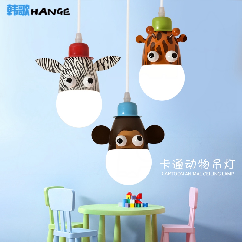 卡通儿童房灯卧室吊灯男孩女孩