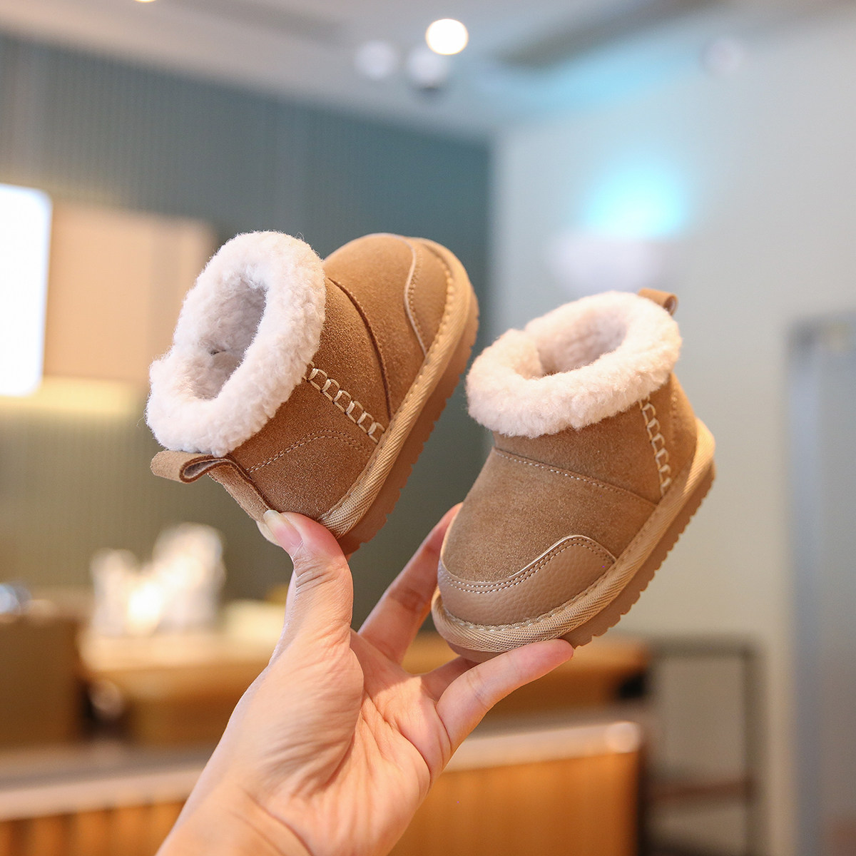 小步点宝宝冬鞋软底婴儿学步鞋女宝加绒加厚棉鞋男小童鞋子雪地靴,童鞋/婴儿鞋/亲子鞋,学步鞋,淘宝优惠券,粉丝福利购,淘宝优惠卷