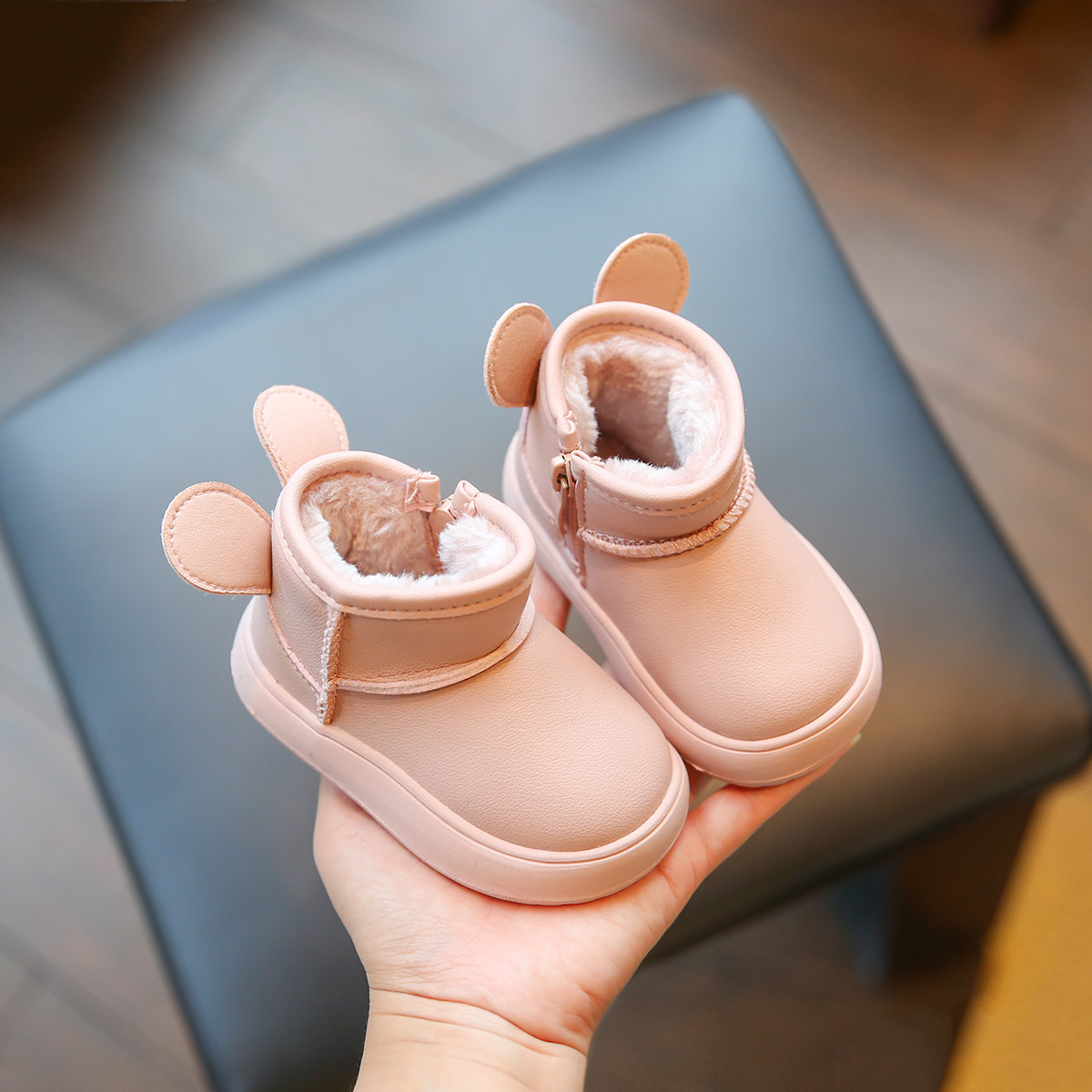 女宝棉鞋冬季女小童雪地靴加厚保暖宝宝鞋冬加绒婴儿鞋子软底男童,童鞋/婴儿鞋/亲子鞋,雪地靴,淘宝优惠券,粉丝福利购,淘宝优惠卷