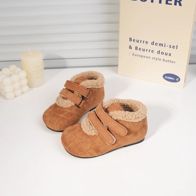 儿童棉鞋加绒加厚宝宝休闲鞋