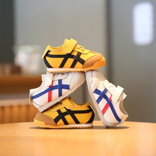 小步点一岁宝宝鞋子男秋季新款软底婴幼儿鞋女宝学步鞋小童机能鞋