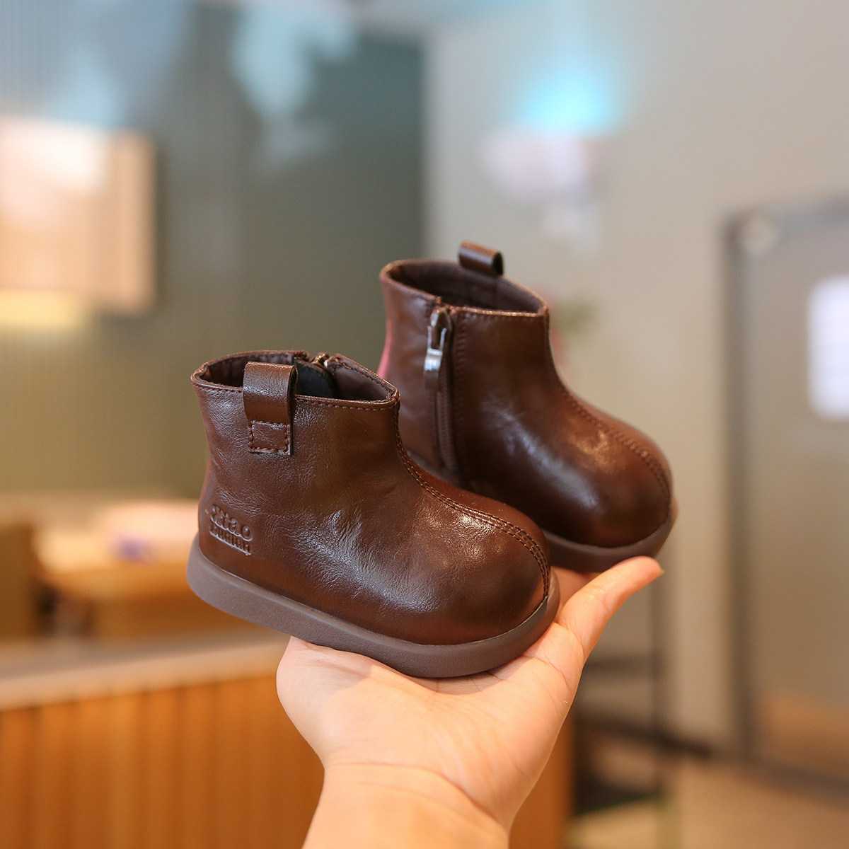 小步点宝宝靴子冬季软底婴儿鞋子女宝学步鞋加绒棉鞋男童儿童短靴,童鞋/婴儿鞋/亲子鞋,学步鞋,淘宝优惠券,粉丝福利购,淘宝优惠卷