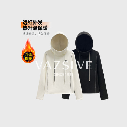 【VAZSLVE/全新奢品】捡漏 CSIN刺绣连帽卫衣2025秋冬上衣#68638