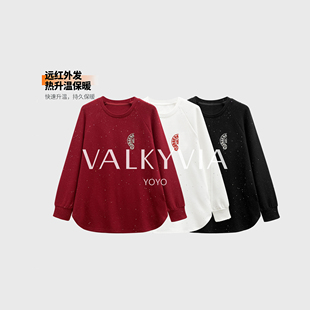 T恤2025上衣 远红外升温保暖烫钻长袖 悠悠奢品 68820 Valkyvia