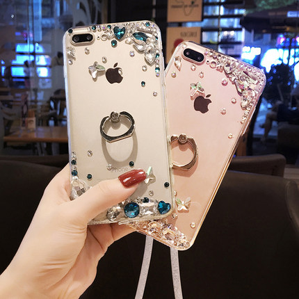 oppoReno15奢华带钻手机壳find X9ultra全包防摔女款reno14pro高档水晶指环扣13日韩闪耀支架X8S新潮x7支架12