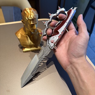 【加重加厚款】三角洲周边信条刀皮模型玩具周边男孩金属铁未开刃