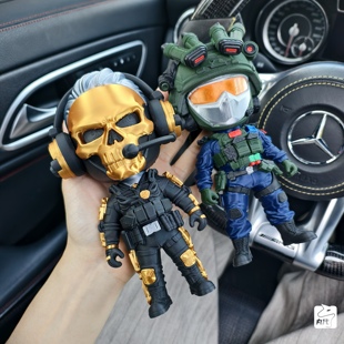 【拼装】威龙Q版模型摆件三角洲行动周边红狼蚀金玫瑰玩偶手办