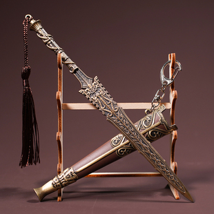 封神演义武器模型周武王姬发配剑玩具刀剑男孩儿童合金属铁未开刃