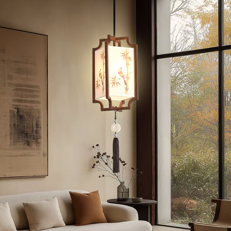 2025新款宋代美学中国风卧室床头灯客厅茶室玄关过道新中式吊灯