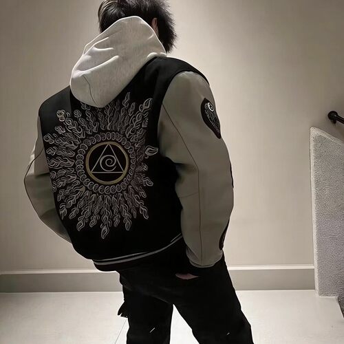 光明之眼vibe刺绣美式棒球服情侣