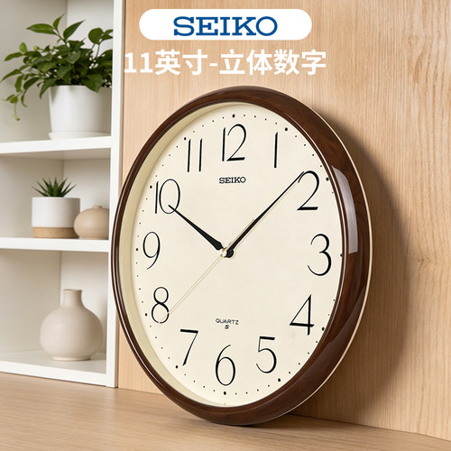 Seiko日本时钟大理石金属简约
