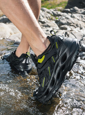 探路者溯溪鞋男女23新款户外透气防滑水陆两栖鞋TFEEBL81775/2775