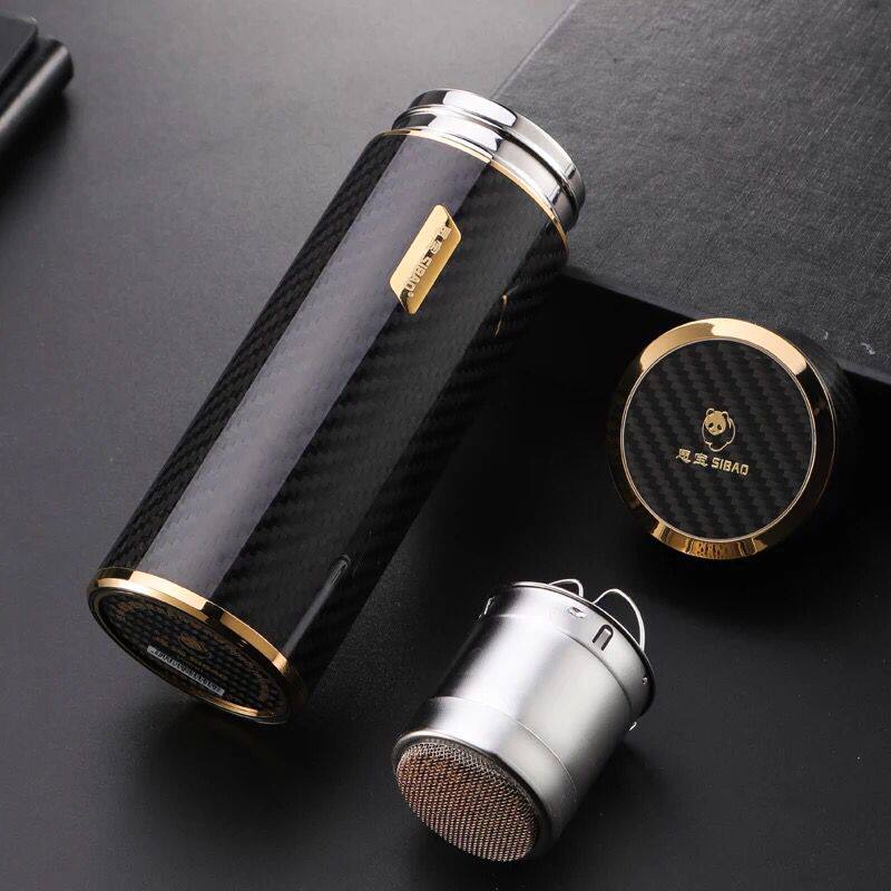 思宝保温杯男士大容量水杯第6元素纳米能量杯304不锈钢商务车载杯