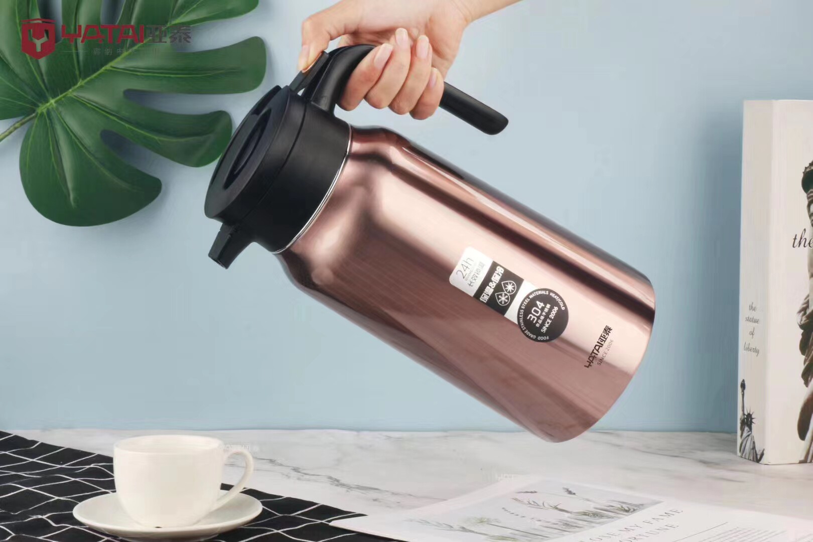 正品亚泰保温水壶家用保温瓶大容量热水瓶暖壶不锈钢热水壶保温壶