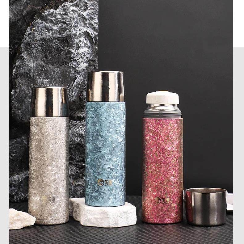 匡迪纯钛泡茶保温杯男女士高档抑菌养生水杯茶水分离钛晶焖泡茶杯