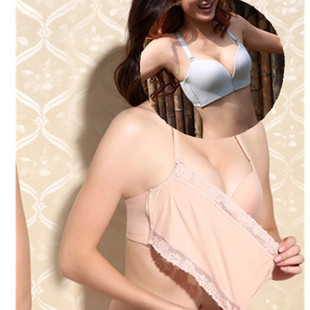 清仓两用穿法文胸抹胸边光面长绒棉内衣无钢圈聚拢健康裹纯棉无痕