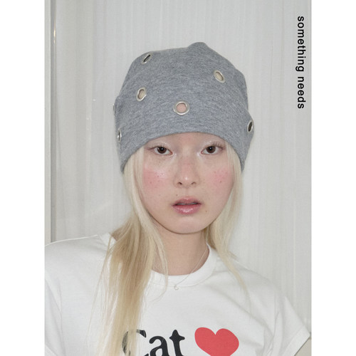 酷女定制！原创款金属气眼冷帽女