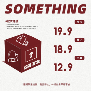 全新围巾帽子手套款 盲盒福袋 冬款 随机不接受中cha评退换货 式