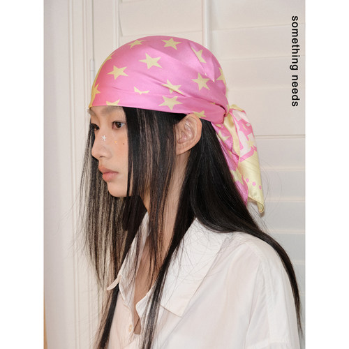 一巾多用！原创款千禧复古感头巾