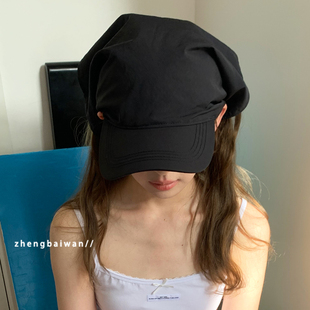 Jennie同款 速干户外小众鸭舌帽 棒球帽子女遮阳复古透气头巾帽时尚