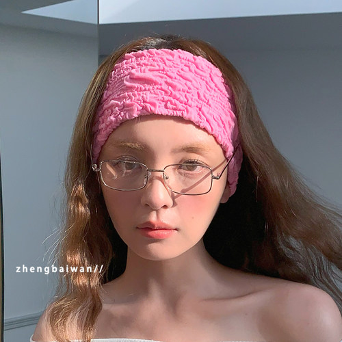 褶皱发带女吸汗百搭韩系